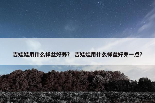吉娃娃用什么样盆好养？ 吉娃娃用什么样盆好养一点？