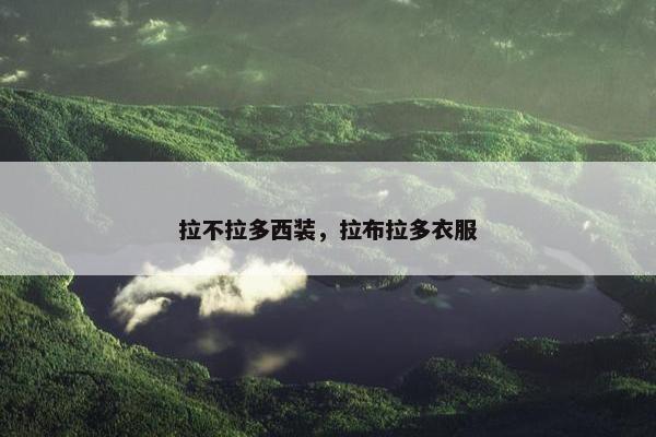拉不拉多西装，拉布拉多衣服