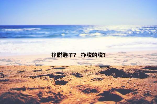 挣脱链子？ 挣脱的脱？