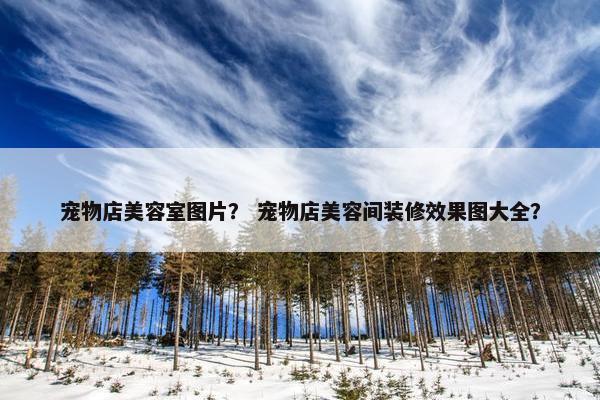 宠物店美容室图片？ 宠物店美容间装修效果图大全？