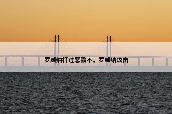 罗威纳打过恶霸不，罗威纳攻击