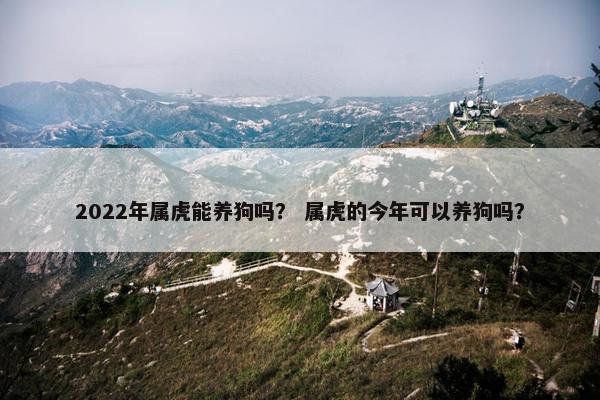 2022年属虎能养狗吗？ 属虎的今年可以养狗吗？