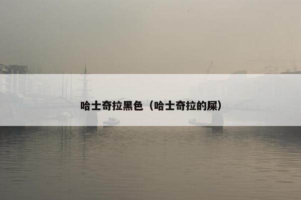 哈士奇拉黑色（哈士奇拉的屎）