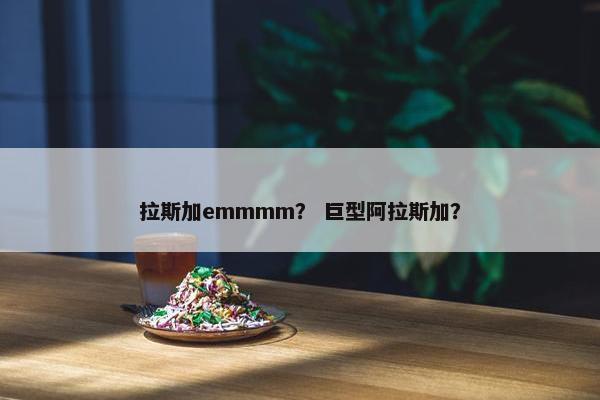 拉斯加emmmm？ 巨型阿拉斯加？