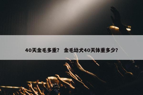 40天金毛多重？ 金毛幼犬40天体重多少？