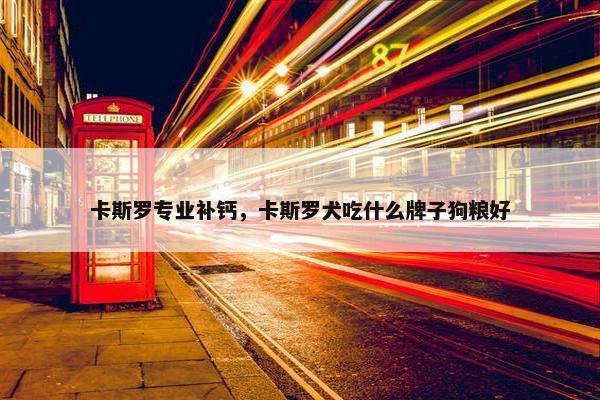 卡斯罗专业补钙，卡斯罗犬吃什么牌子狗粮好