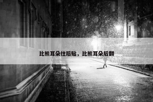比熊耳朵往后贴，比熊耳朵后翻