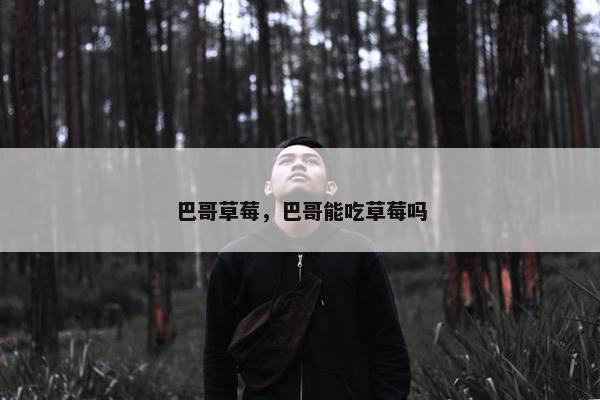 巴哥草莓，巴哥能吃草莓吗