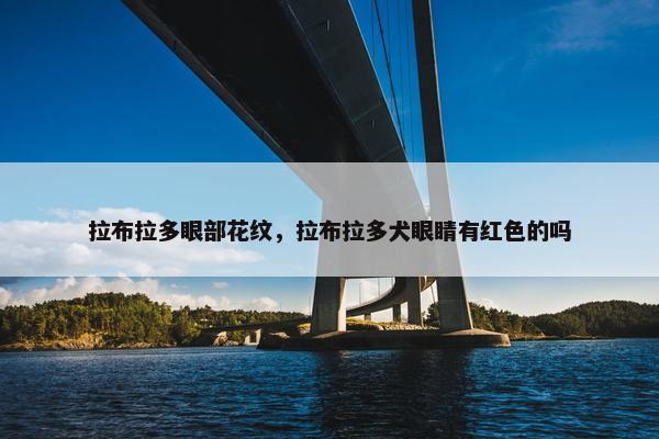 拉布拉多眼部花纹，拉布拉多犬眼睛有红色的吗