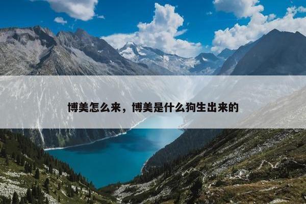 博美怎么来，博美是什么狗生出来的