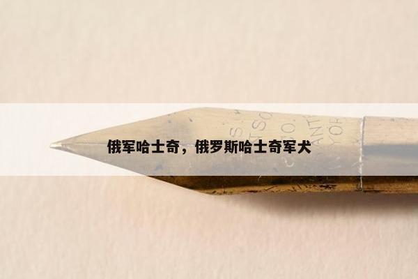 俄军哈士奇，俄罗斯哈士奇军犬