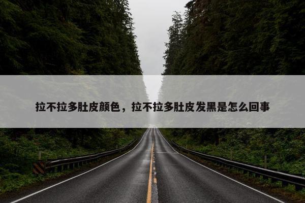 拉不拉多肚皮颜色，拉不拉多肚皮发黑是怎么回事