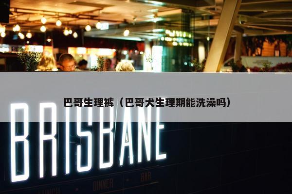 巴哥生理裤（巴哥犬生理期能洗澡吗）