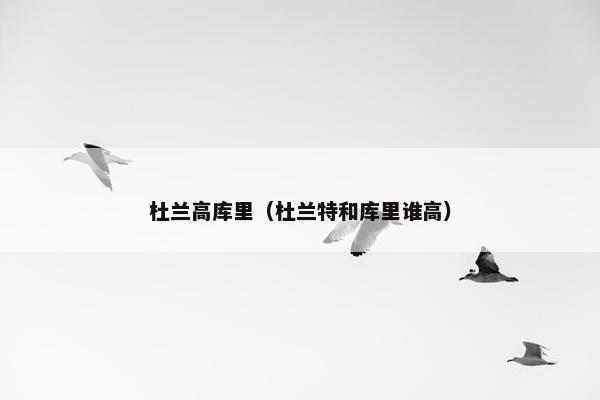 杜兰高库里（杜兰特和库里谁高）
