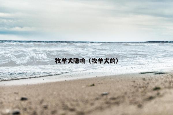 牧羊犬隐喻（牧羊犬的）