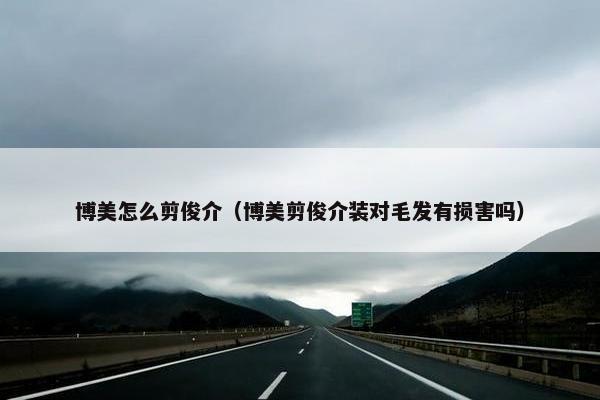 博美怎么剪俊介（博美剪俊介装对毛发有损害吗）
