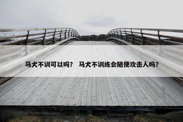 马犬不训可以吗？ 马犬不训练会随便攻击人吗？