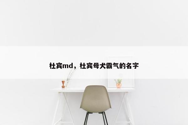 杜宾md，杜宾母犬霸气的名字