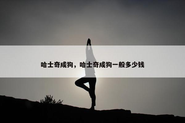 哈士奇成狗，哈士奇成狗一般多少钱