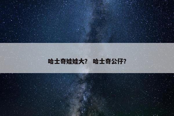 哈士奇娃娃大？ 哈士奇公仔？