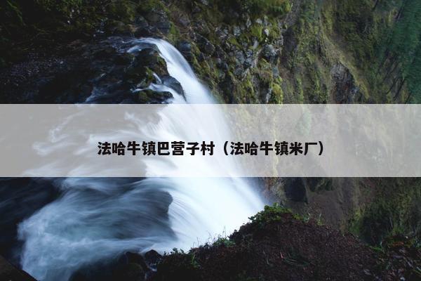法哈牛镇巴营子村（法哈牛镇米厂）