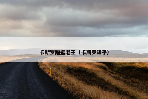 卡斯罗隔壁老王（卡斯罗知乎）